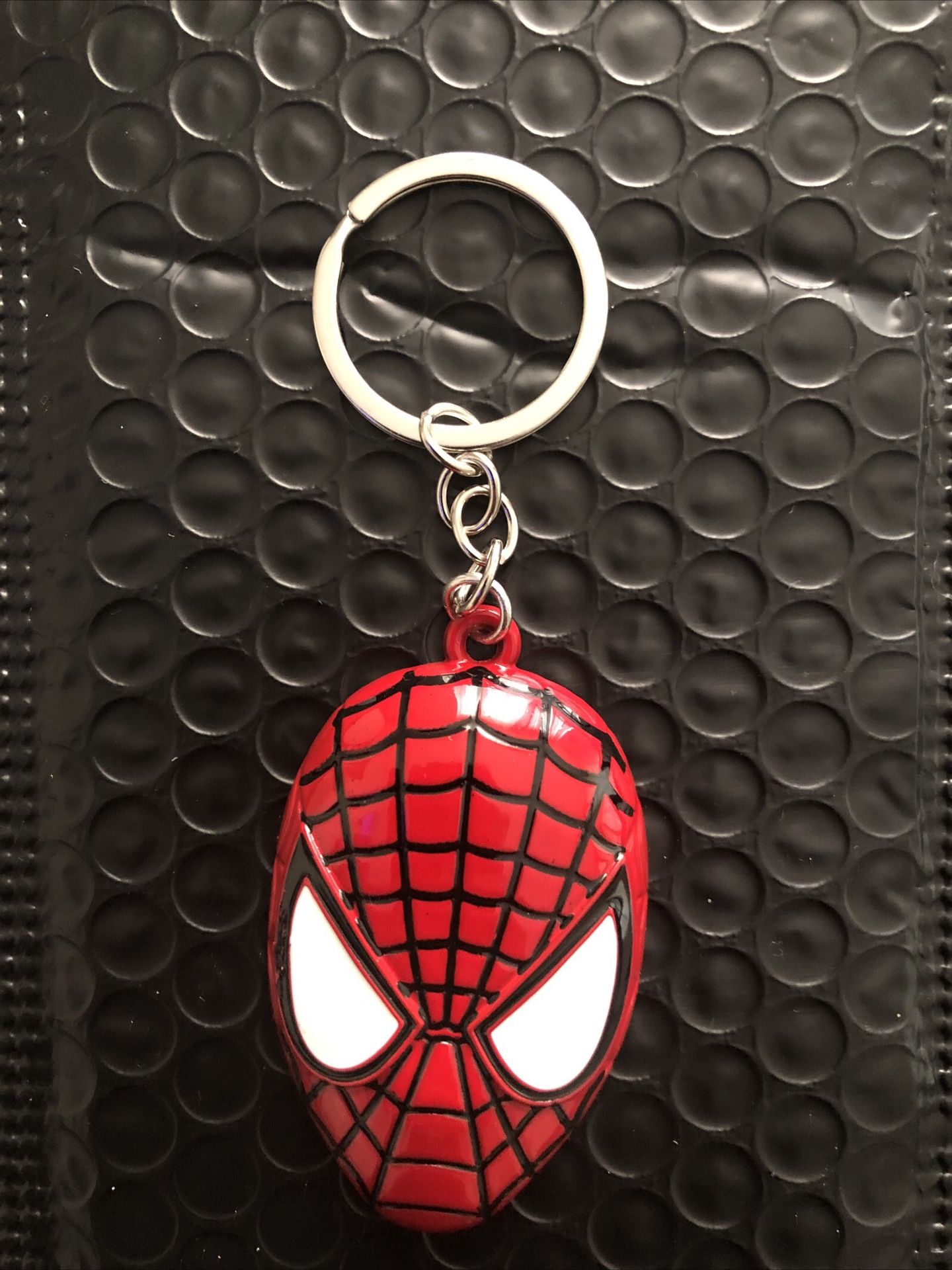 Marvel Spiderman Face Keychain Ring