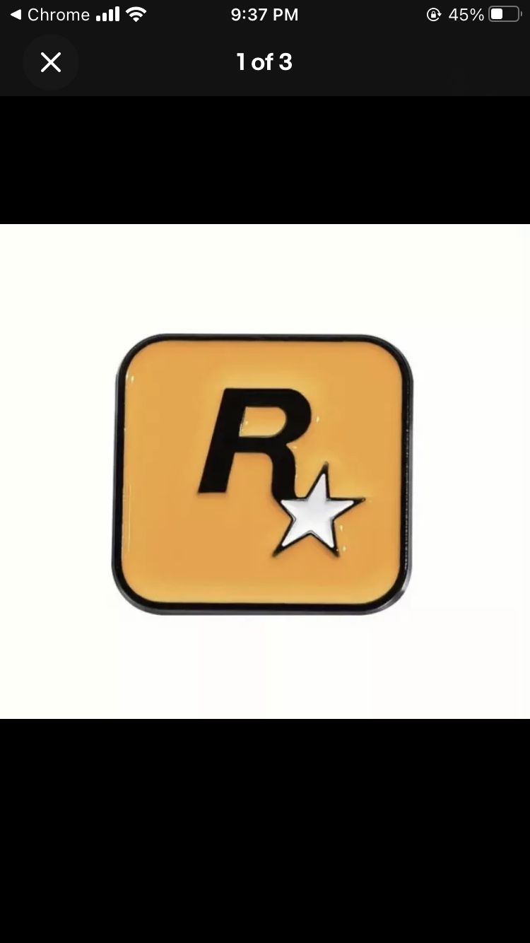 Rockstar Games Logo Enamel / Lapel Pin
