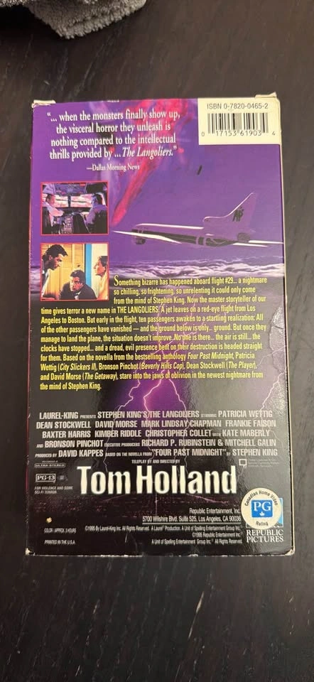 Stephen King's The Langoliers VHS - photo 2