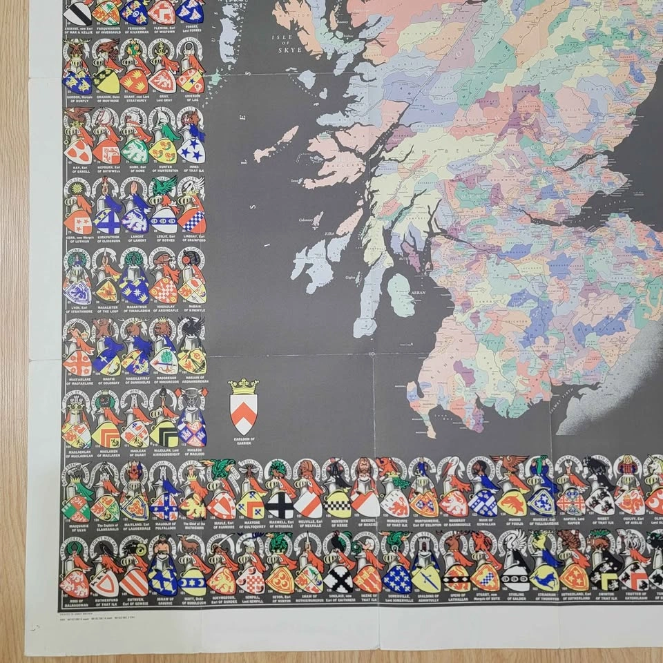 Vintage Bartholomews Clan Map - Scotland Of Old - photo 5