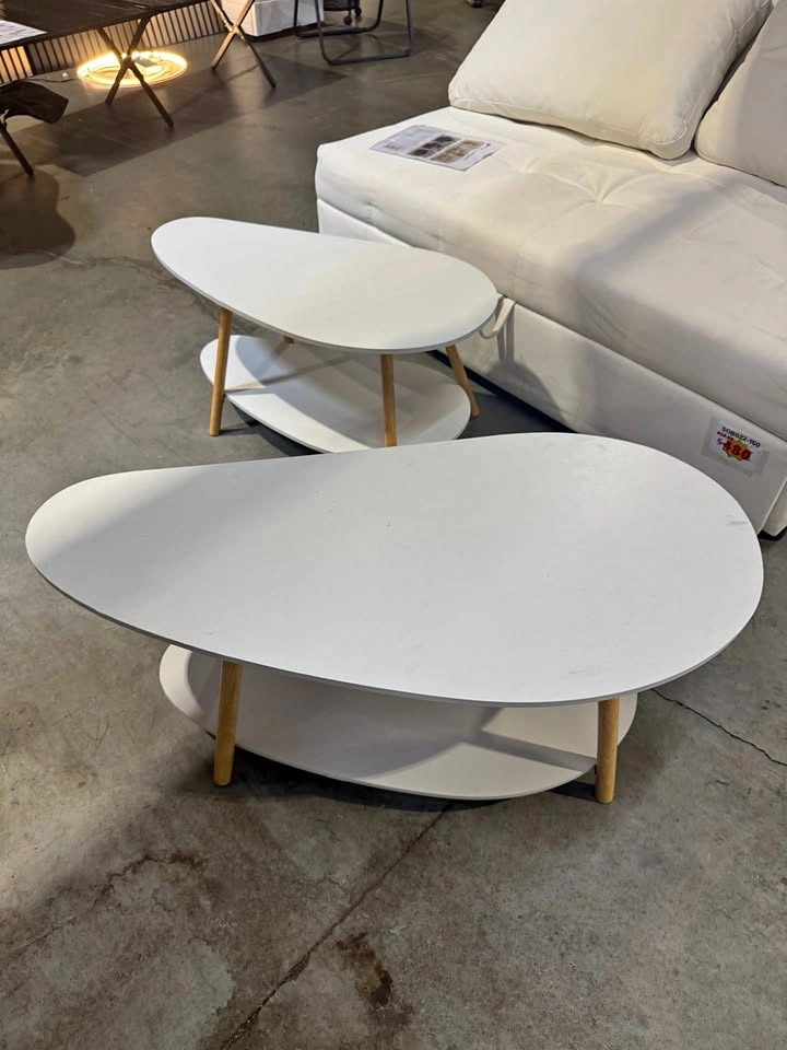 Modern Oval Coffee Table – Nordic Minimalist Style