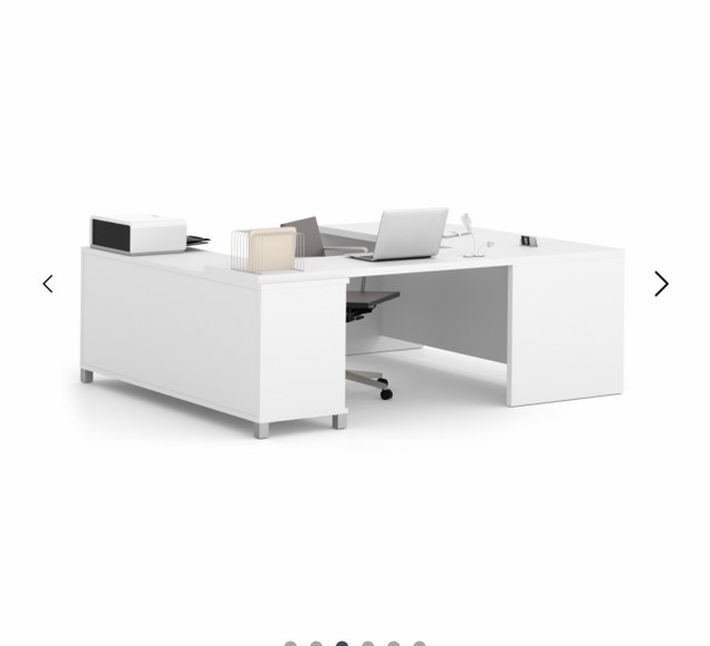 Bestar U Desk White - photo 2