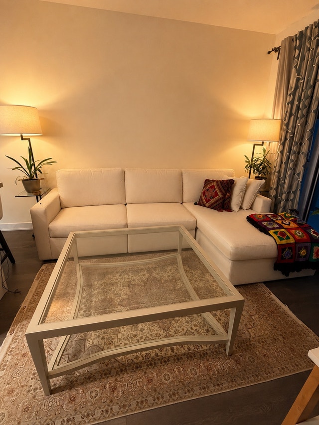 Ashley Canada Sectional Sofa white