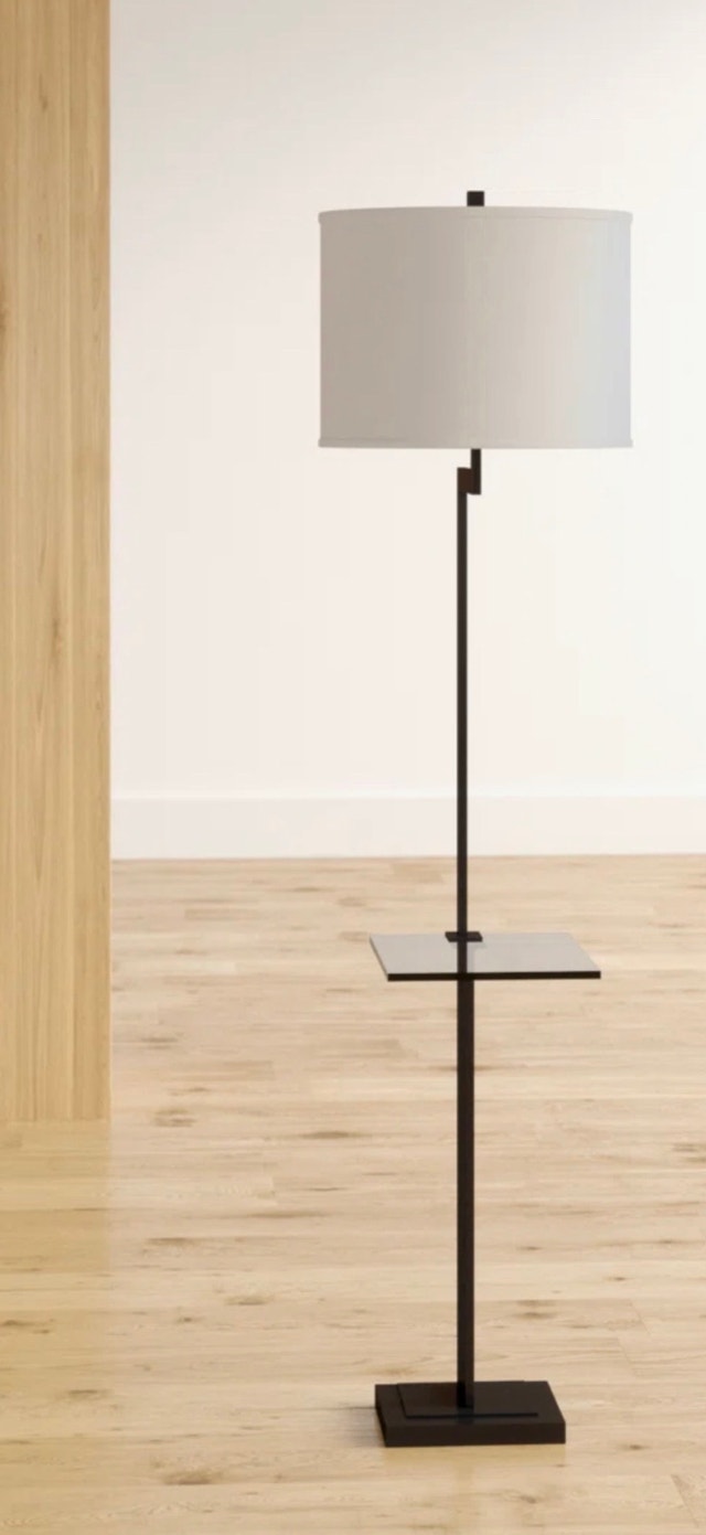 2 identical items x Aahaan 64" Tray Table Floor Lamp- 2 Lamps