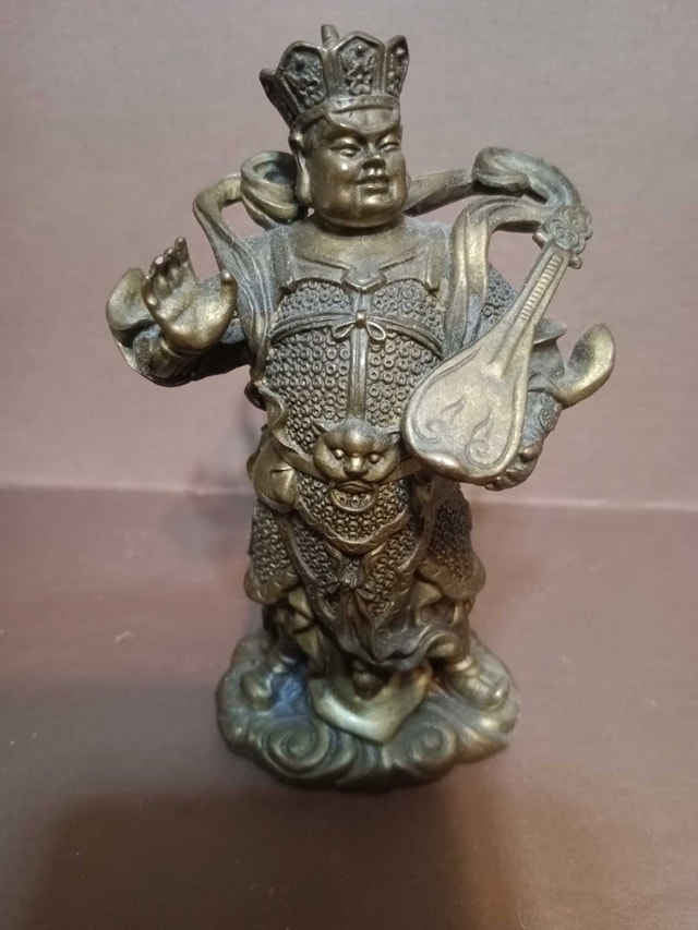 Brass Celestial Musician Figurine