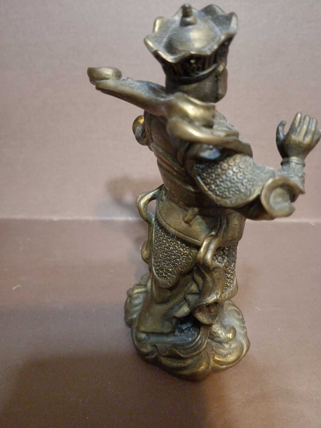Brass Celestial Musician Figurine - photo 2