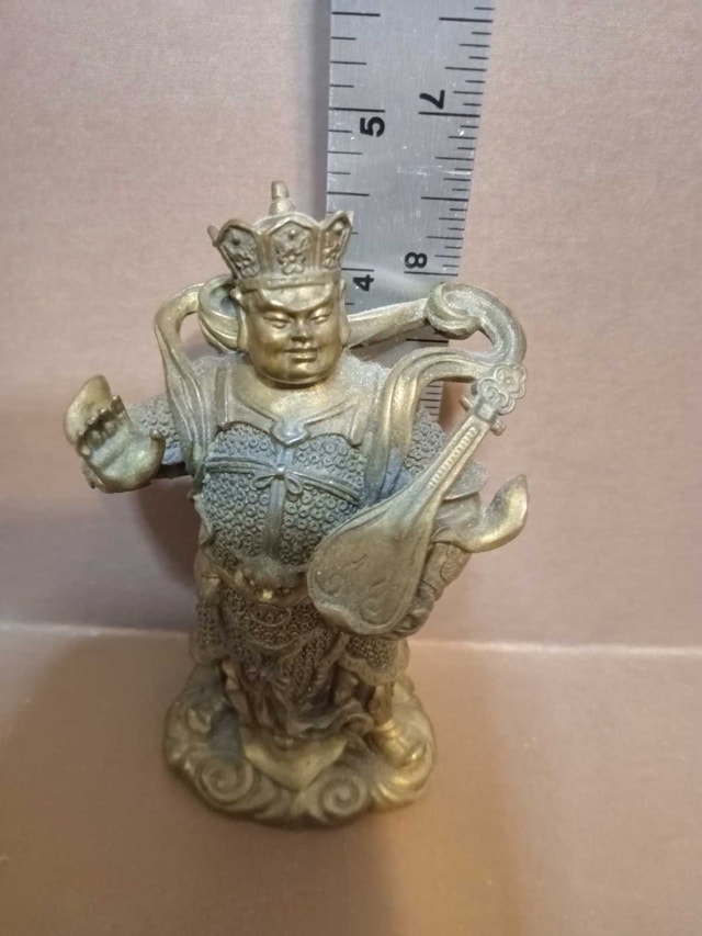 Brass Celestial Musician Figurine - photo 5