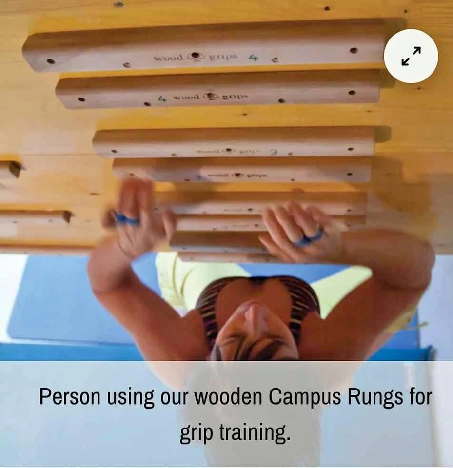 Metolius Campus Rungs Wooden 10 Pieces with Mounting Hardware