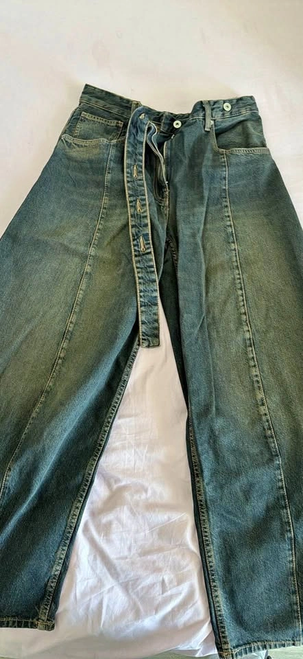 Zara baggy barrel jeans