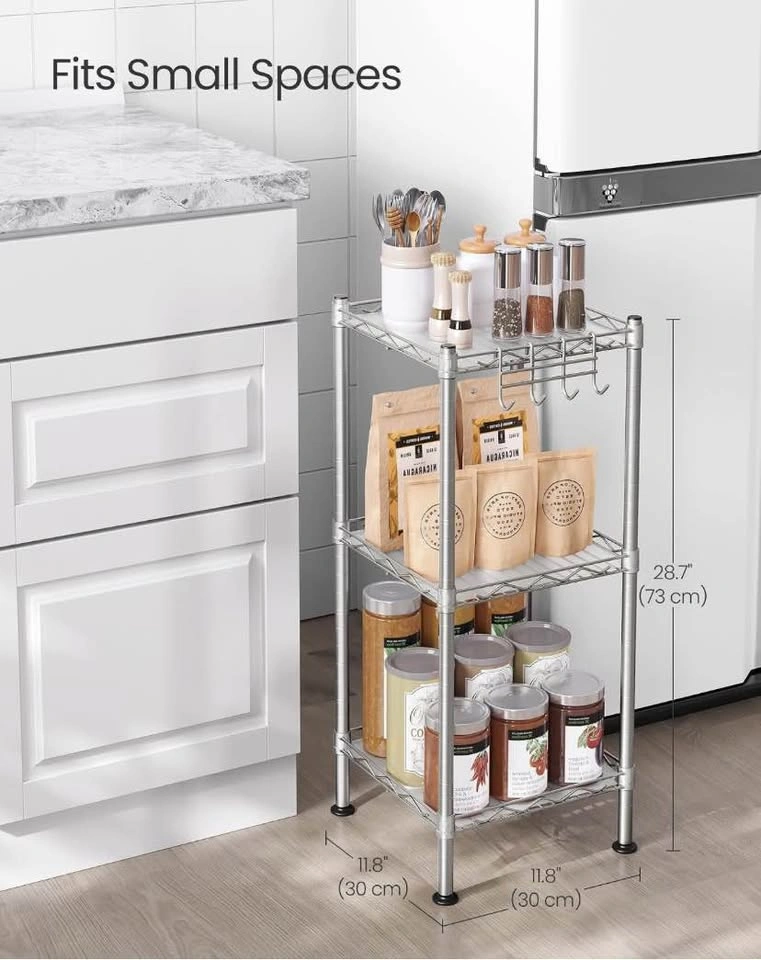 3-Tier Bathroom Shelf Storage Rack | Storage Cart - photo 5