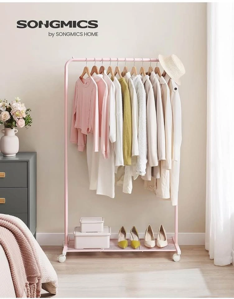 Clothes Rack with Wheels - PINK - photo 4