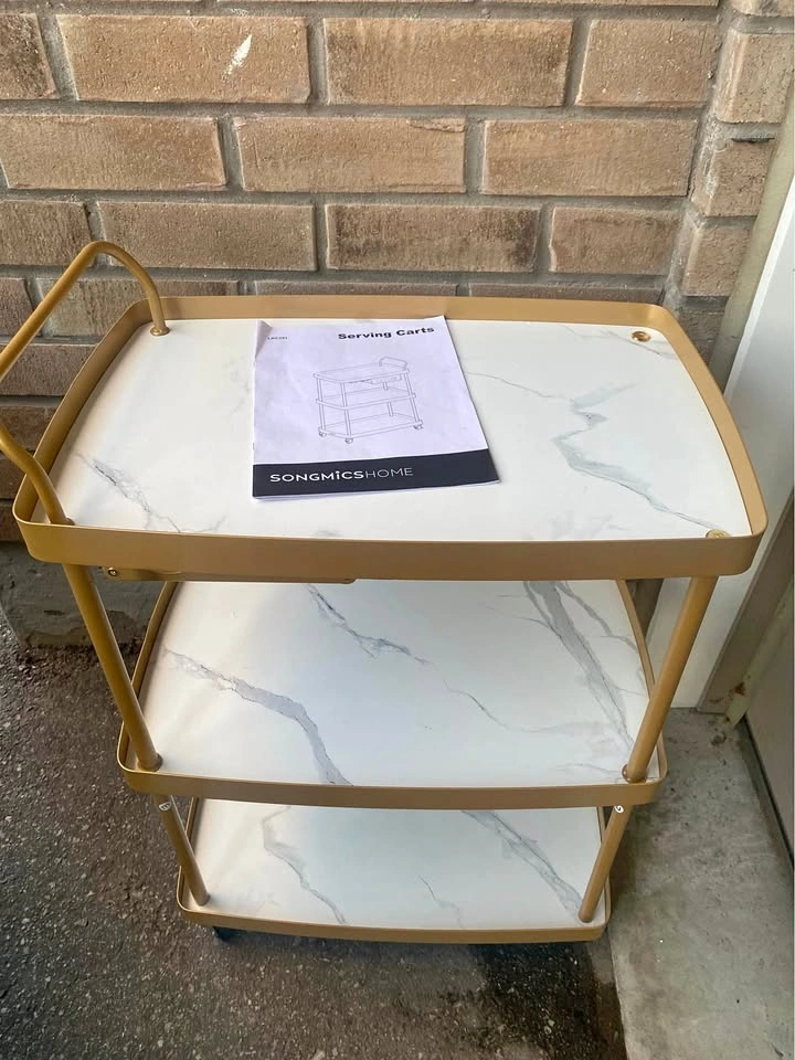 HOME Bar Cart | Serving Cart | Cart on Wheels