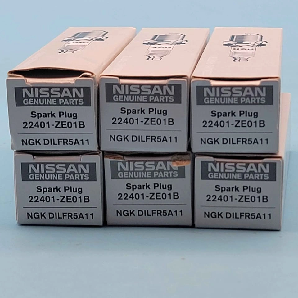 New Nissan Genuine OEM Spark Plugs 22401-ZE01B Set of 6 - photo 5