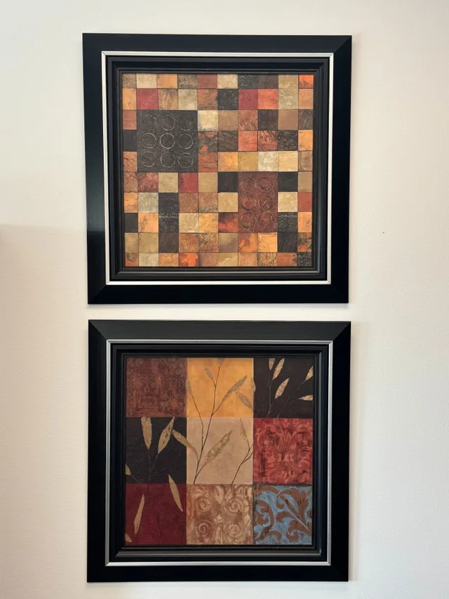 Beautiful Framed Abstract/Mosaic Wall Art thumbnail