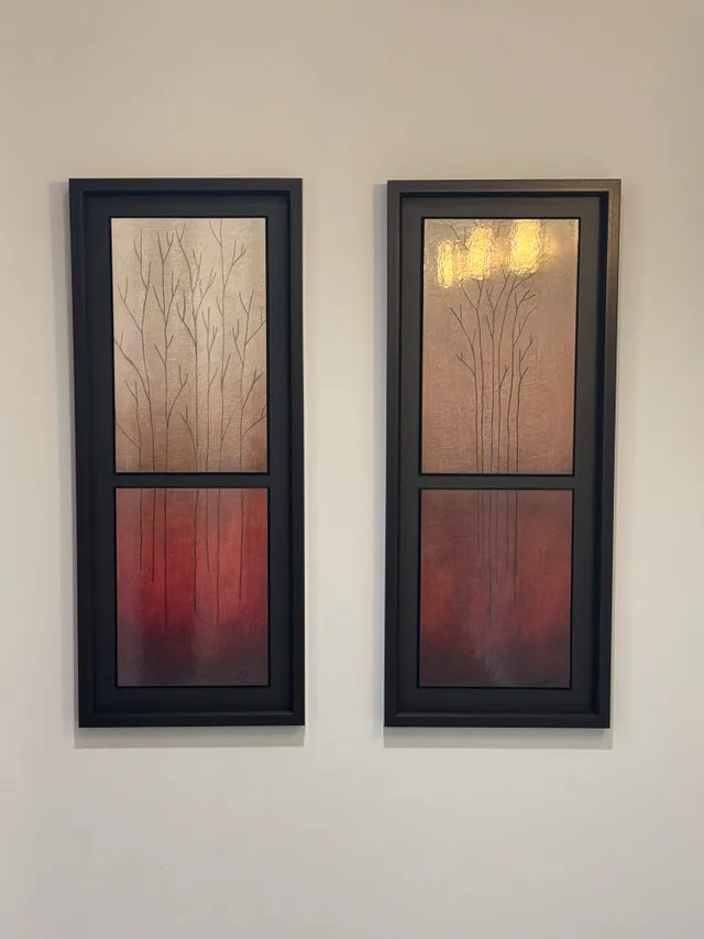 Striking Contemporary Diptych Wall Art thumbnail