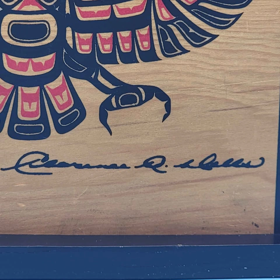 Pacific Northwest Haida Artwork Wooden Box by Clarence A. Wells - photo 2