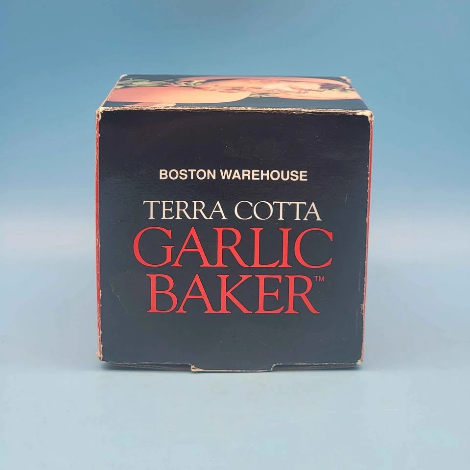 NEW IN BOX Vintage Boston Warehouse Garlic Baker Terra Cotta - photo 3