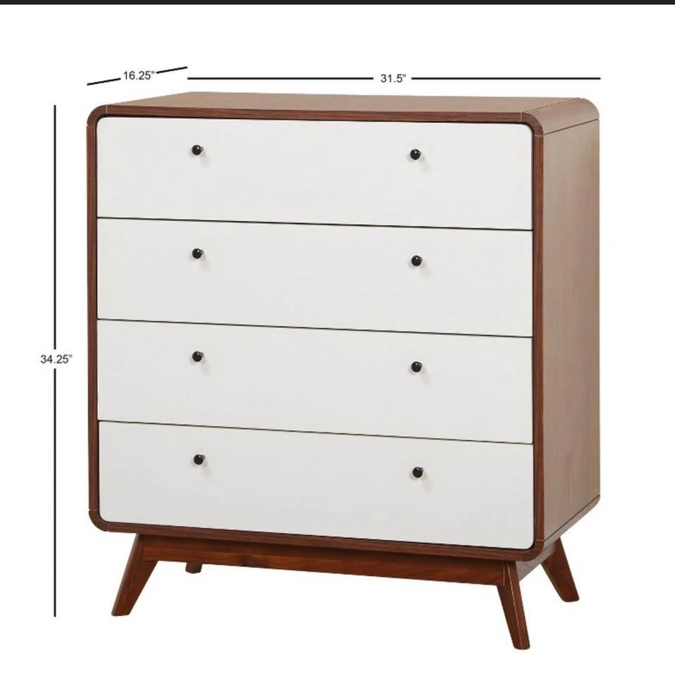 Mid-century four drawer chest - photo 5