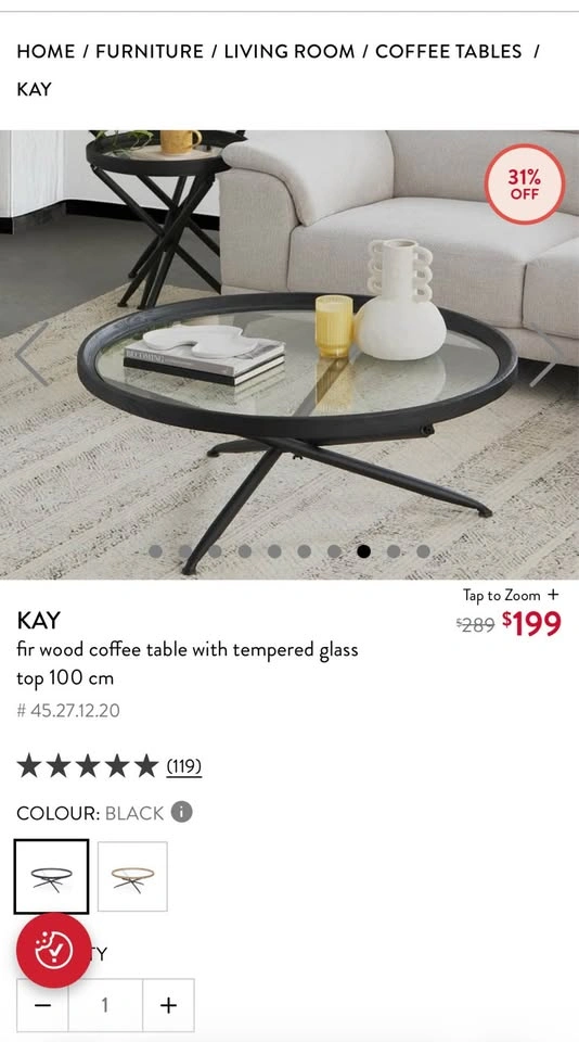 Glass Coffee Table - photo 2