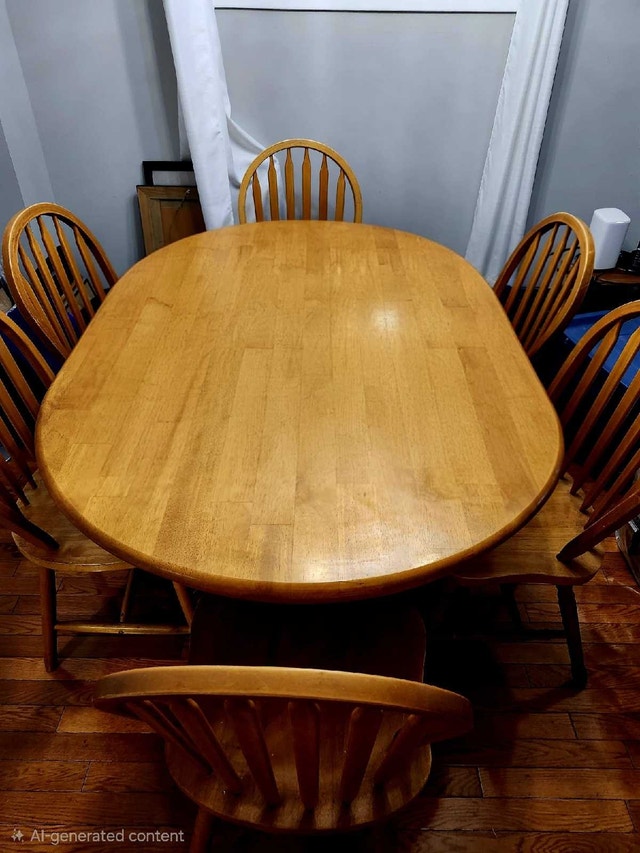Wooden Dining Table with 6 chairs - photo 3