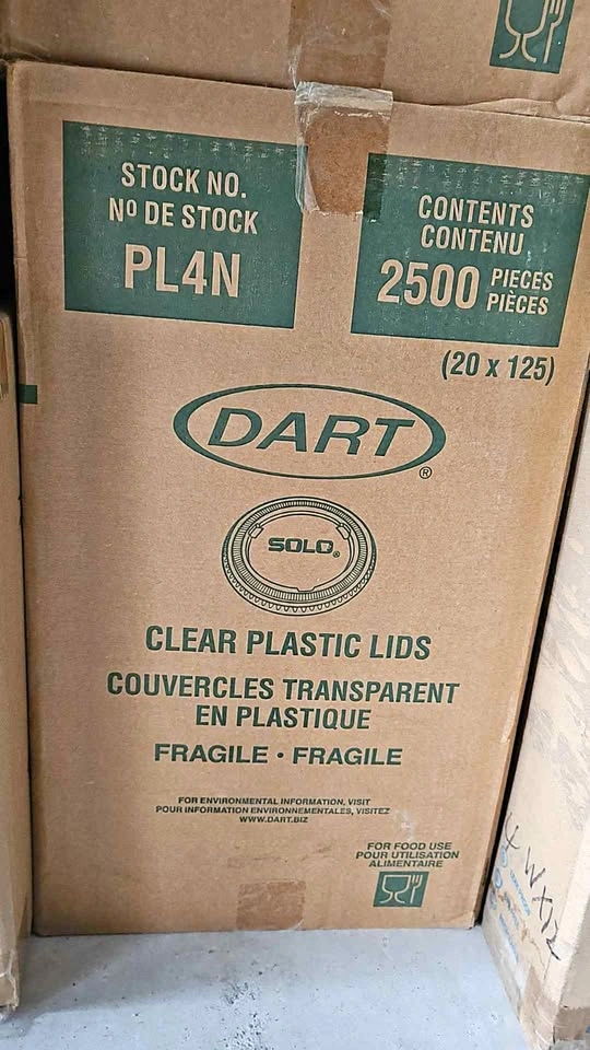 Dart Solo PL4N Clear Plastic Lids
