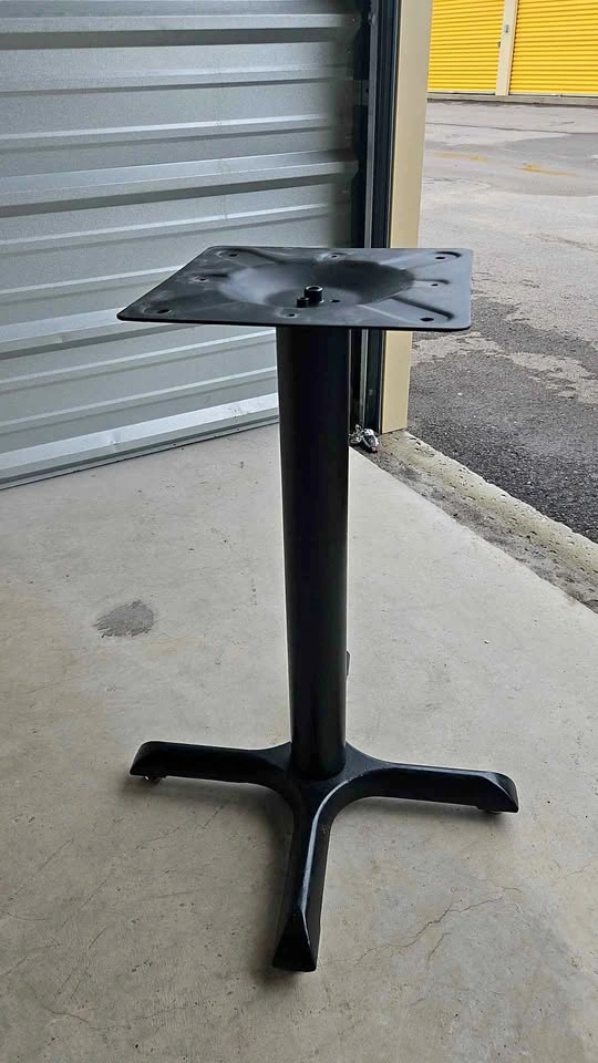 Black Metal Pedestal Table Base