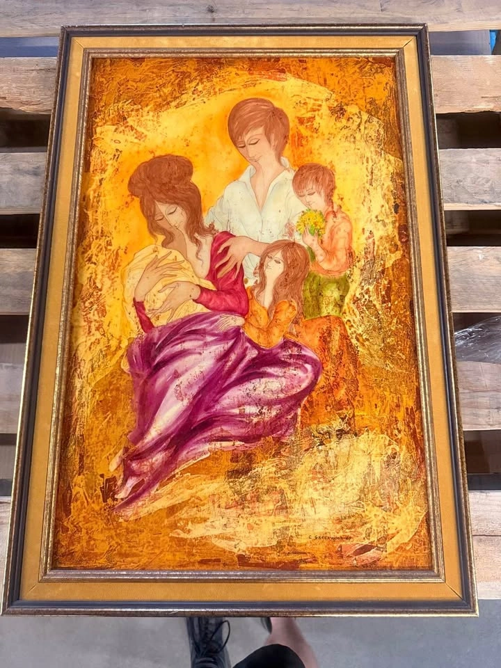 Pair of Original Mid-Century Modern Paintings by C. Greenwood