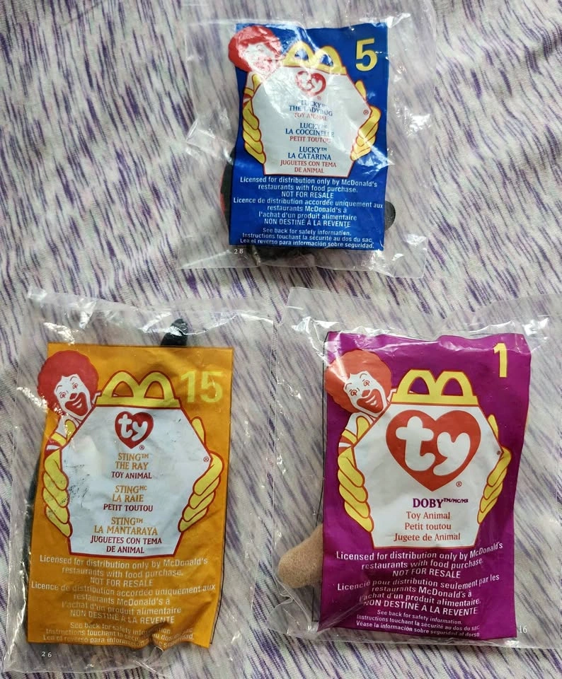 McDonald's Ty Beanie Babies Lot (3)