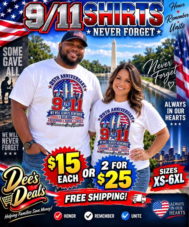 9/11 Shirts $15 or 2 for $25. Sizes XS-6XL - photo 4