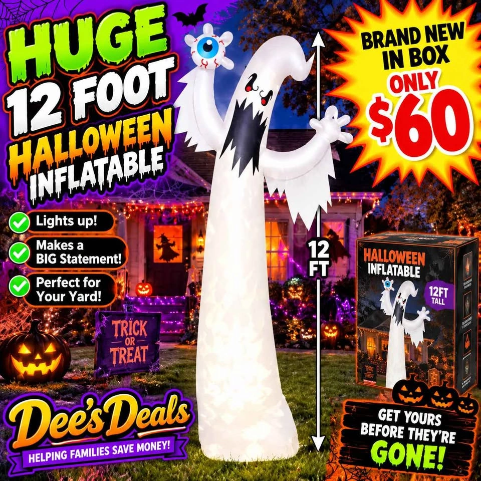 12 Foot Halloween Inflatable BRAND NEW IN BOX ONLY $60 - photo 2