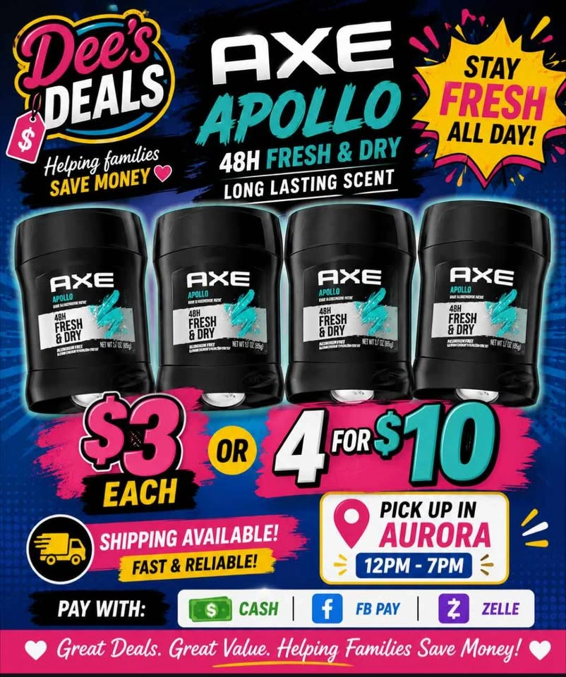 Axe deodorant 4 for $10 - photo 3