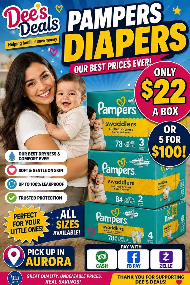 Pampers Diapers Sale $22 a box - photo 2
