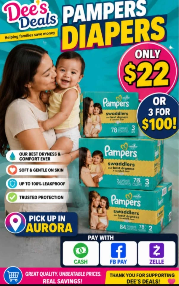 Pampers Diapers Sale $22 a box - photo 5