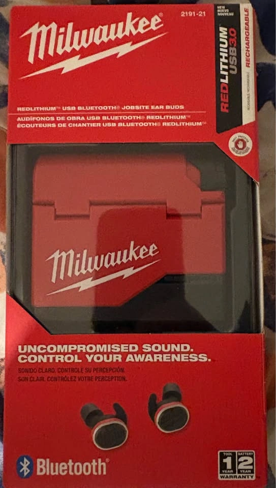 Milwaukee REDLITHIUM USB Bluetooth Jobsite Ear Buds (2191-21) - photo 2
