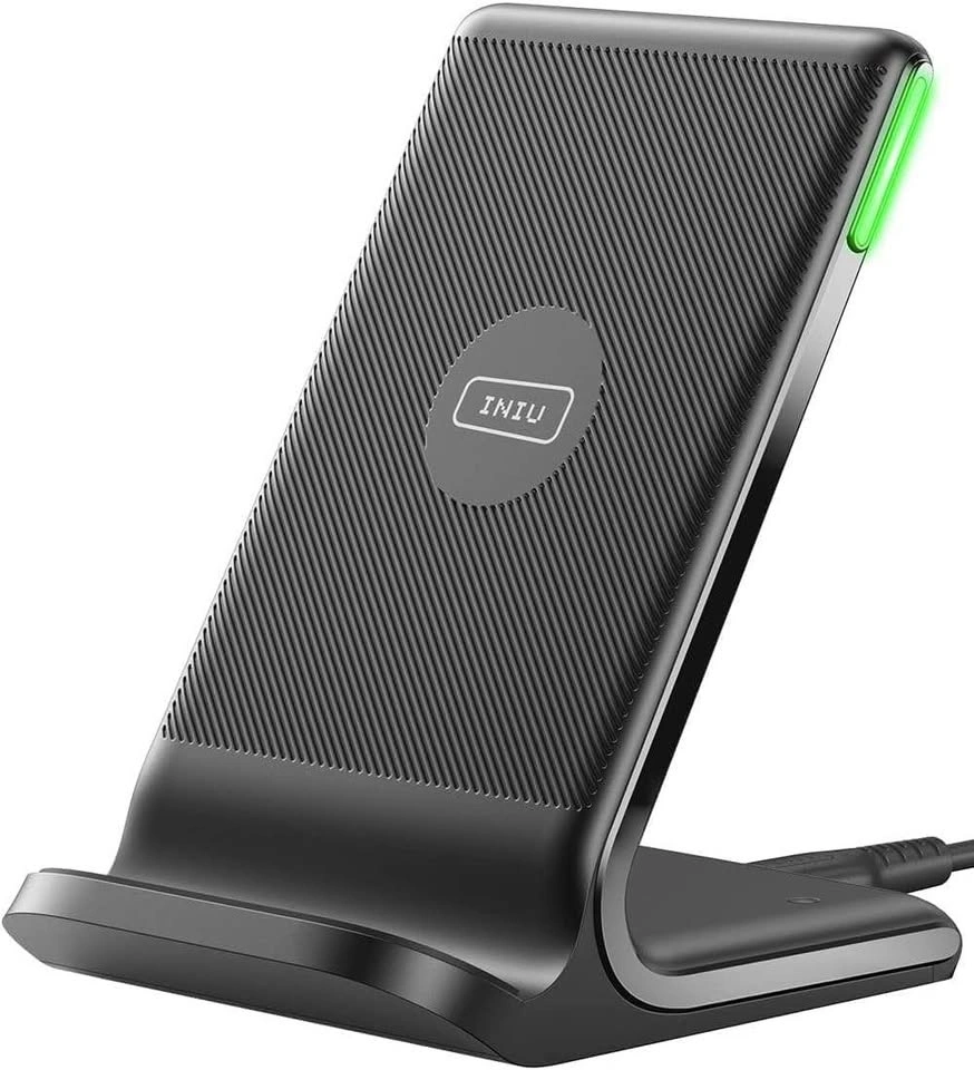 INIU 15W Fast Wireless Charging Stand — Dual Coils (Gray) - photo 2