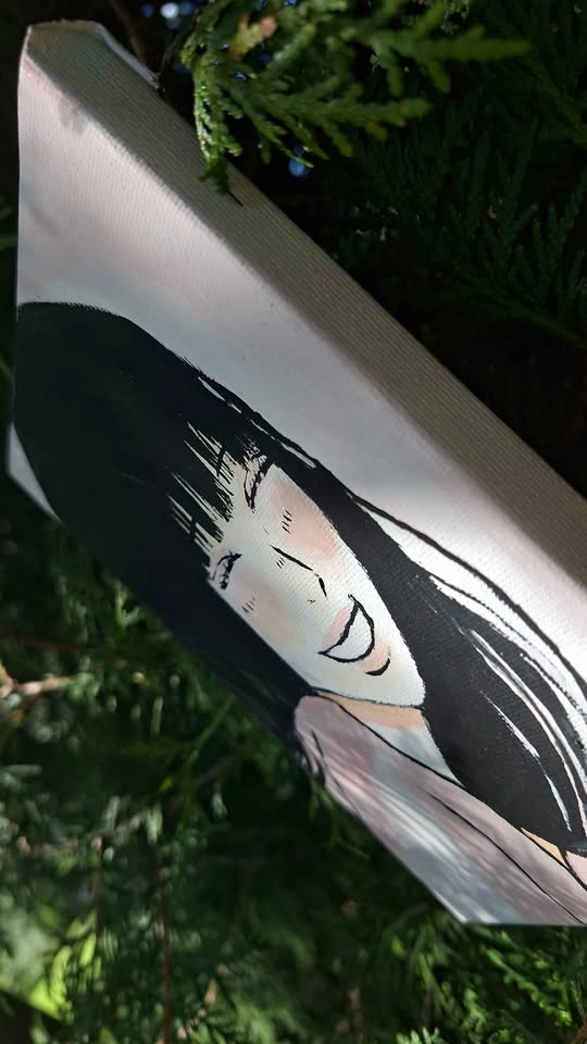 🌸 Hand-Painted Anime Canvas - photo 2