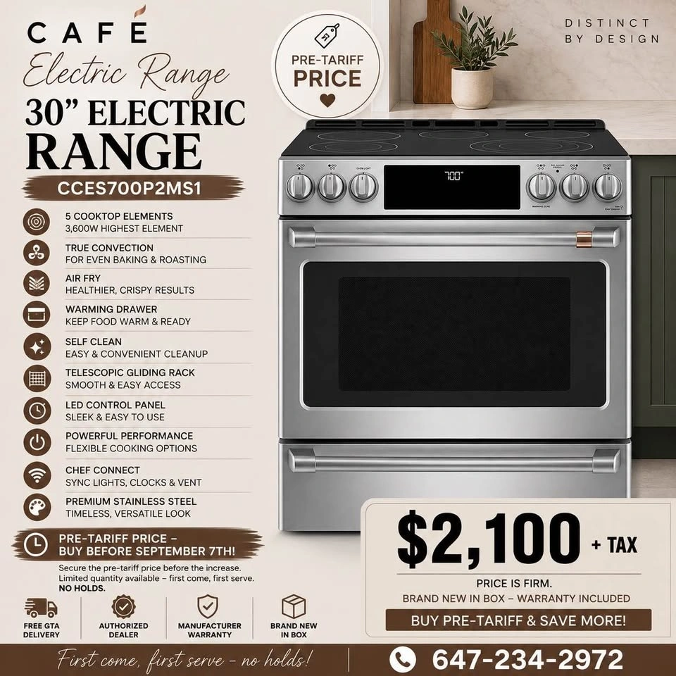 Café 30” Electric Range – Brand New - photo 2
