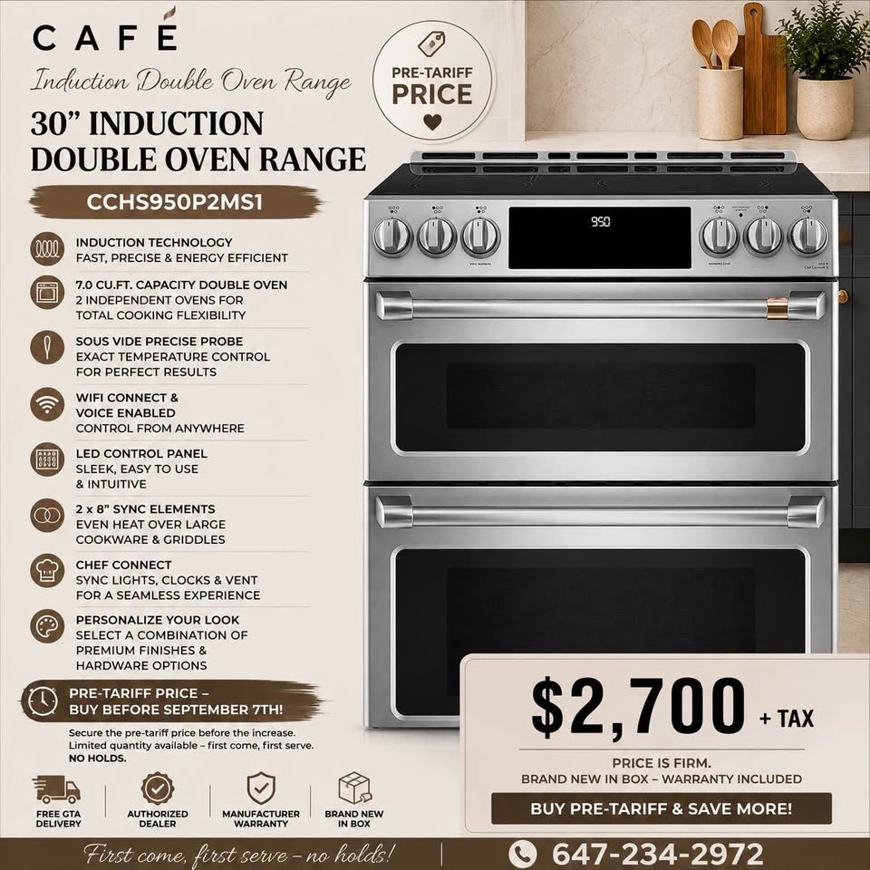 Café 30” Induction Double Oven Range - photo 2