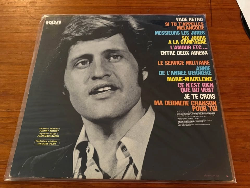 Joe Dassin Vinyl LP – Si Tu T’appelles Mélancolie (1974) - photo 2