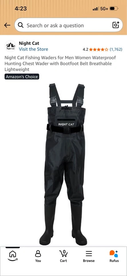 Night Cat Chest Waders - photo 3