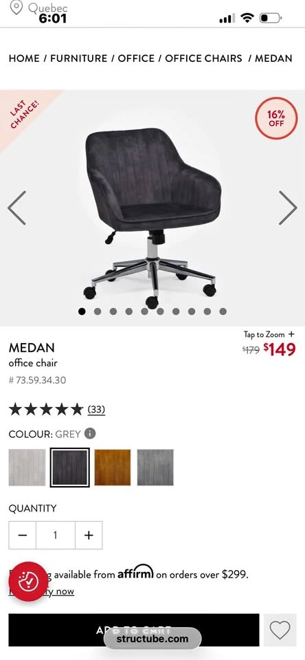 Structube Chair