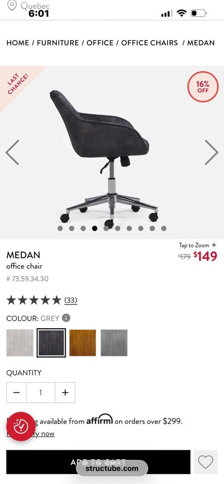 Structube Chair - photo 2