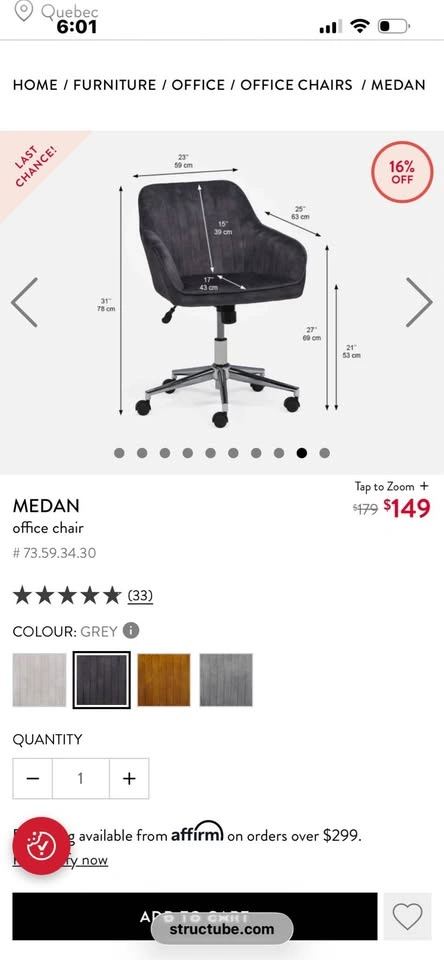 Structube Chair - photo 3