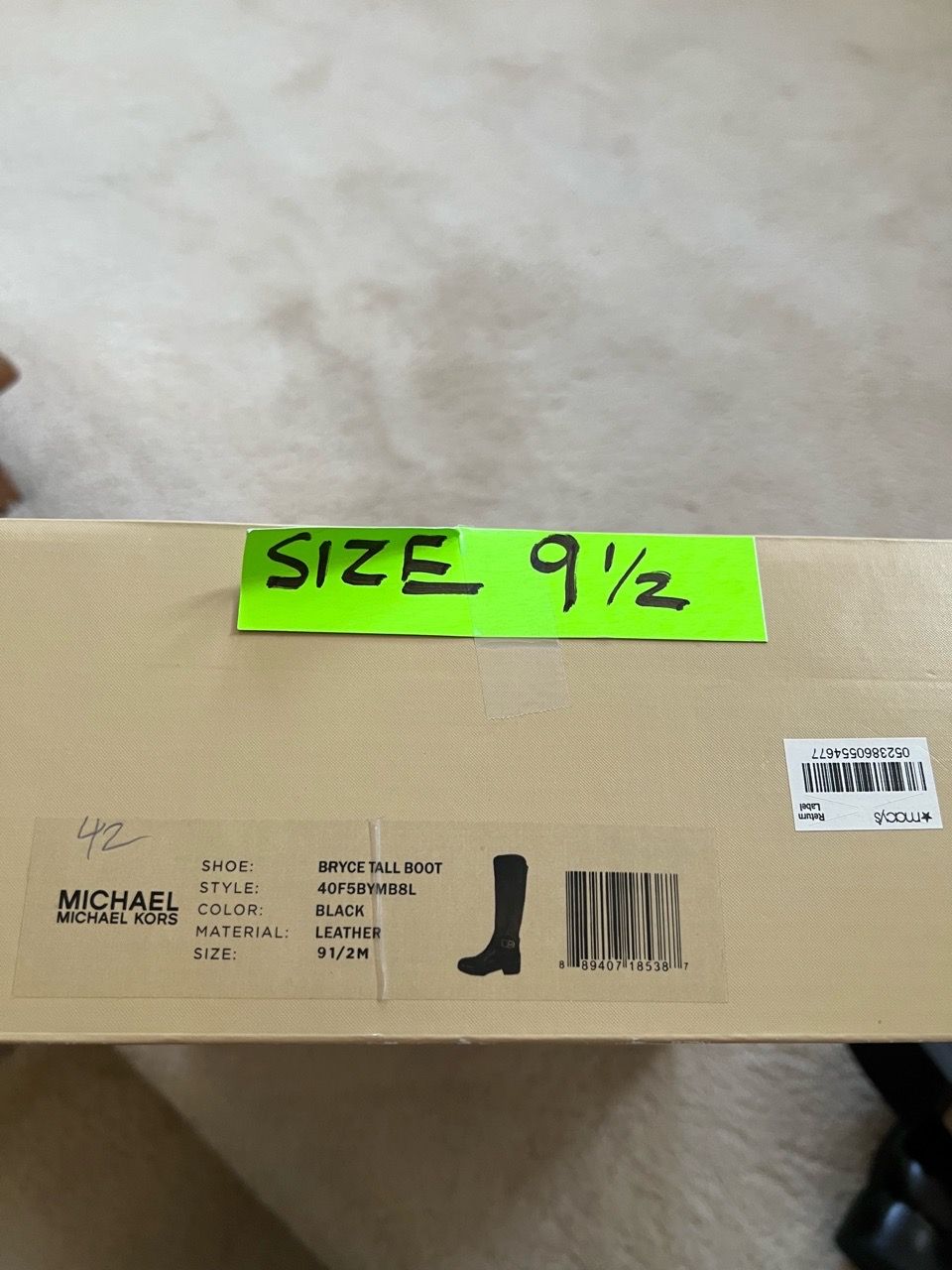 MK- KORS RIDING BOOTS. SIZE 9.5 - photo 2