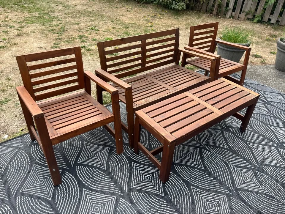 (can deliver) IKEA ÄPPLARÖ Benches & Armchairs + Cushions - photo 2