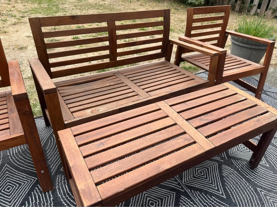 (can deliver) IKEA ÄPPLARÖ Benches & Armchairs + Cushions - photo 4