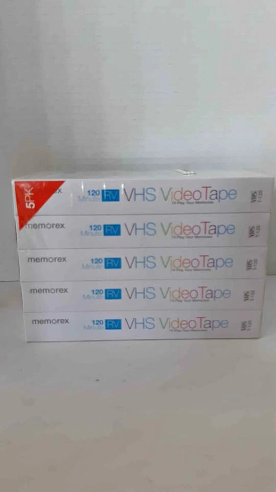 Memorex 120 Minute VHS Video Tapes 5-Pack