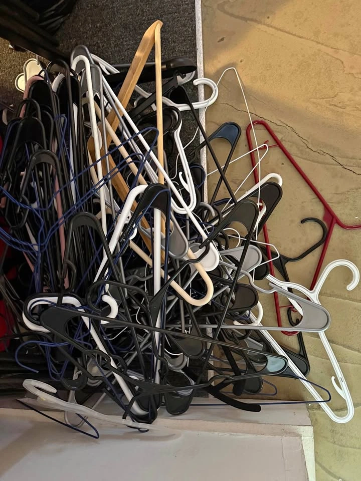 Lot of cloth hangers - over 50