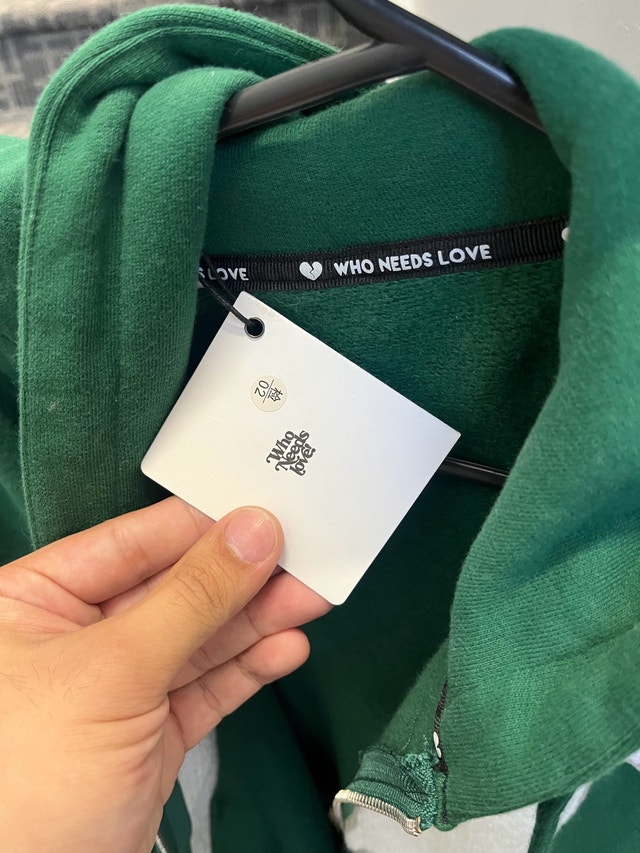 (NEW) Who Needs Love Zip Up Hoodie - photo 3