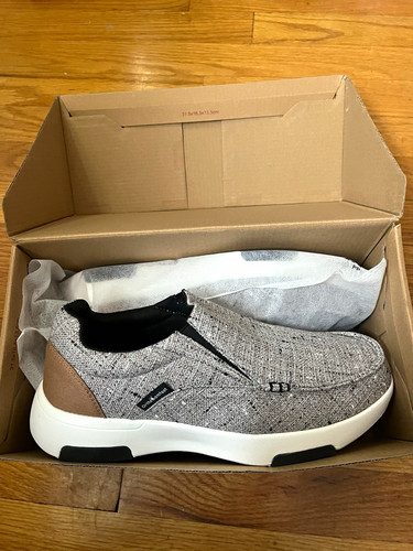 OrthoComfoot Men's Gray Slip-On Low Top Athletic Sneaker